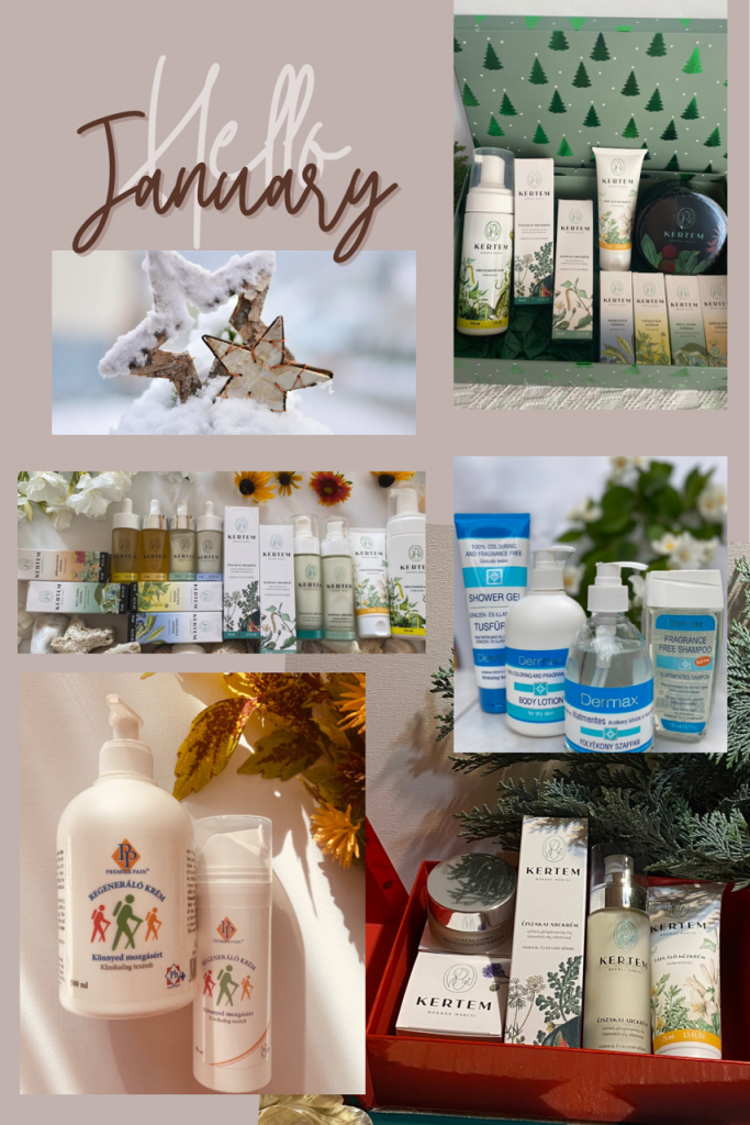 Beige Aesthetic Hello January Photo Collage